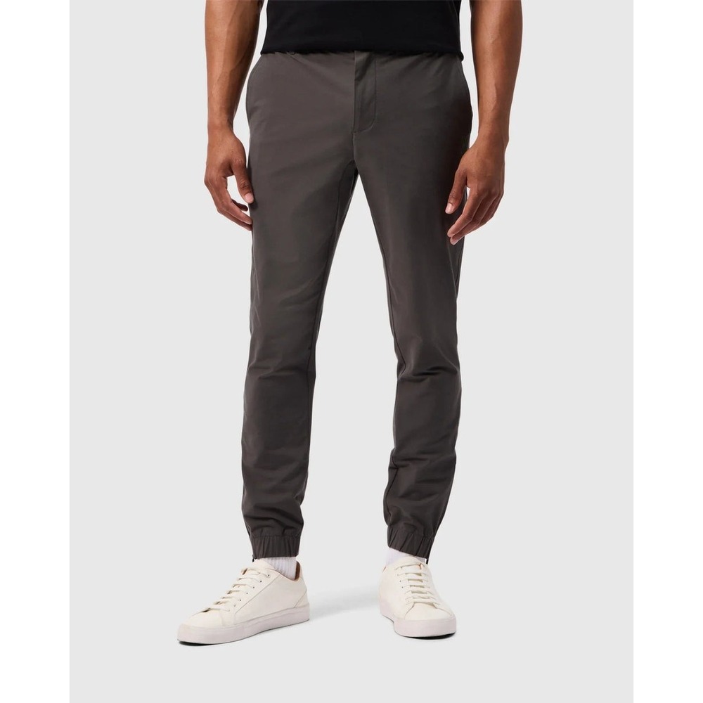 Psycho Bunny Madison Commuter Pants Mens 32 Gray Stretch Zip Ankle Performance
